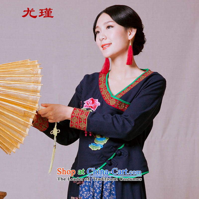In particular, the new 2015-keun of ethnic women fall inside the Chinese Tang dynasty improved retro female clothes China wind Han-blue , L, particularly Keun (youjin) , , , shopping on the Internet