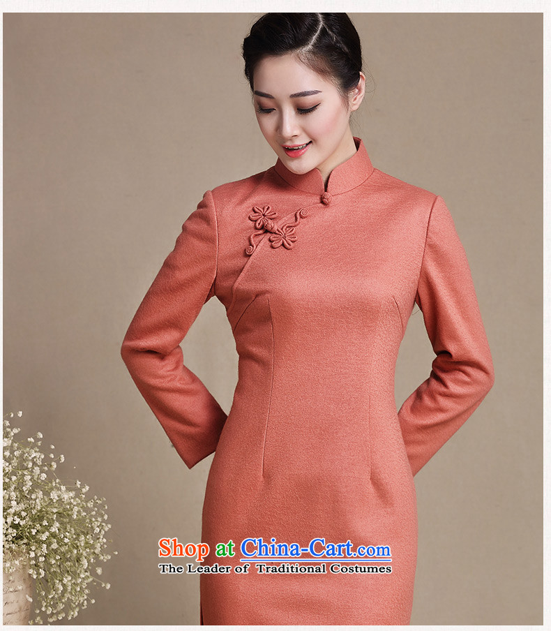 Mr Yuen sober Ngan 2015 long-sleeved new skirt qipao Stylish retro hair? elegance with the fall of qipao improved cheongsam dress Y3220 wine red XXL picture, prices, brand platters! The elections are supplied in the national character of distribution, so action, buy now enjoy more preferential! As soon as possible.