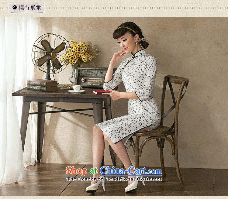 A Pinwheel Without Wind recalled that Chi Yat new cheongsam 2015 Summer 7 cuff cheongsam dress ethnic retro autumn) qipao Doi green XL Photo, prices, brand platters! The elections are supplied in the national character of distribution, so action, buy now enjoy more preferential! As soon as possible.