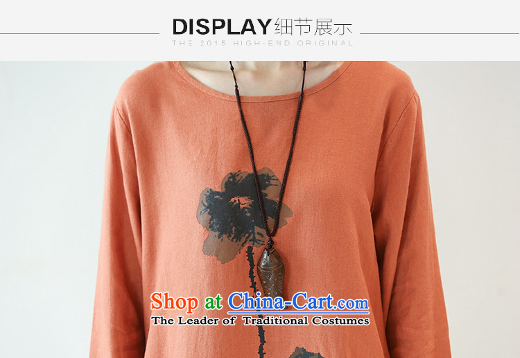 Deloitte Touche Tohmatsu sunny autumn 2015 a new shop stylish round-neck collar long-sleeved literary aura stamp graphics thin air-T-shirt navy blue are code picture, prices, brand platters! The elections are supplied in the national character of distribution, so action, buy now enjoy more preferential! As soon as possible.