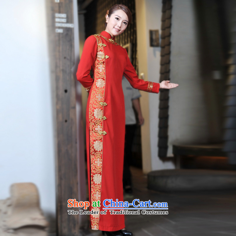 Yi Tong at the reception of the hotel's clothing Fall/Winter Collections female reception courtesy service qipao female Chinese Tang dynasty women S, R&D tong yi red , , , shopping on the Internet