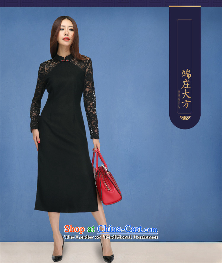 No. Tang lace cheongsam dress Ramadan 2015 new cheongsam retro long black XL Photo, prices, brand platters! The elections are supplied in the national character of distribution, so action, buy now enjoy more preferential! As soon as possible.