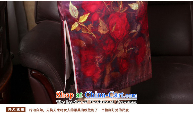 Yuan of red Yui heavyweight Silk Cheongsam with Stylish retro-chiu improved cheongsam dress herbs extract cheongsam dress new picture color picture XXXL T3186, prices, brand platters! The elections are supplied in the national character of distribution, so action, buy now enjoy more preferential! As soon as possible.