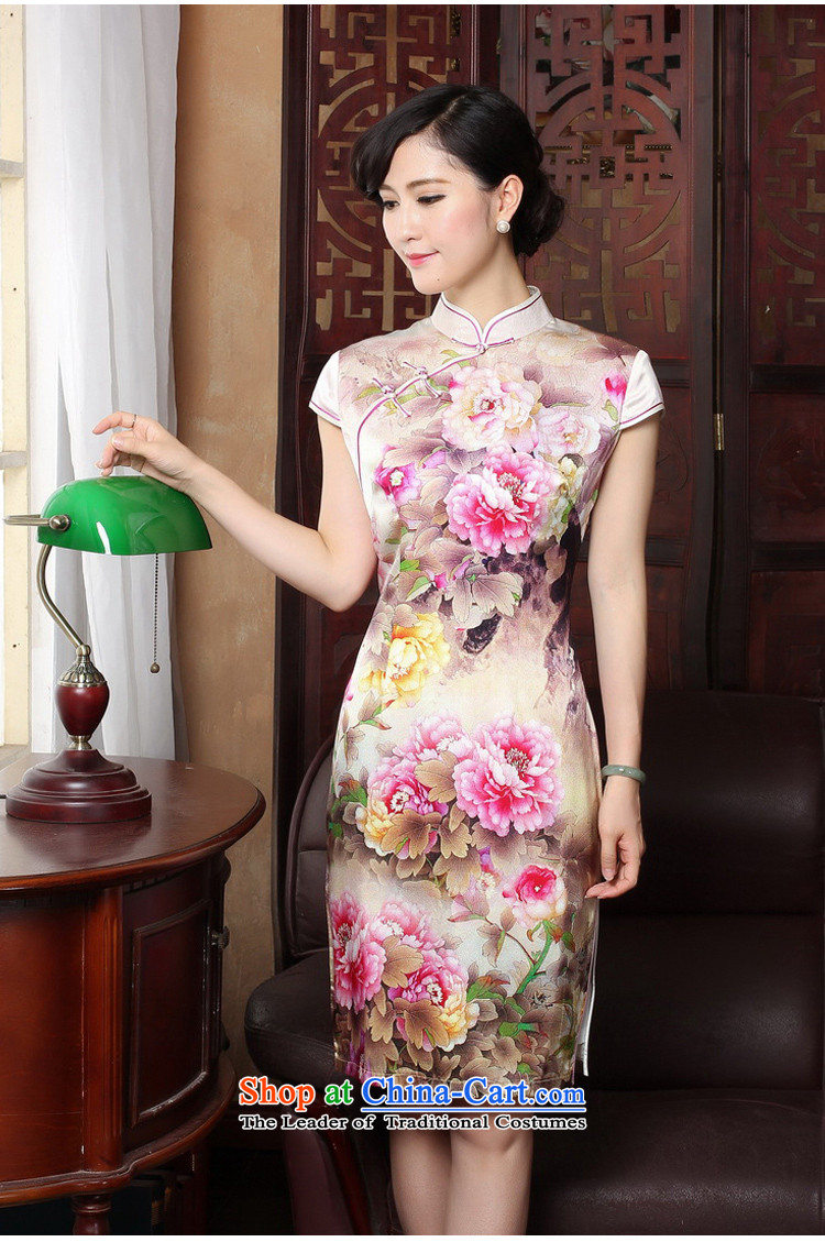Yuan of Mudan 2015 heavyweight Silk Cheongsam with retro improved qipao autumn dresses silk cheongsam dress T3185 Ms. picture color M brand, prices, picture platters! The elections are supplied in the national character of distribution, so action, buy now enjoy more preferential! As soon as possible.