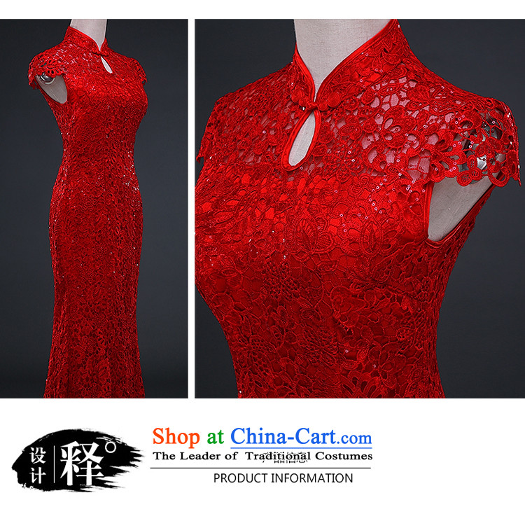 Hillo Lisa (XILUOSHA) Marriage cheongsam dress lace wedding female bride bows to the winter of 2015, Sau San crowsfoot new thick red S picture, prices, brand platters! The elections are supplied in the national character of distribution, so action, buy now enjoy more preferential! As soon as possible.