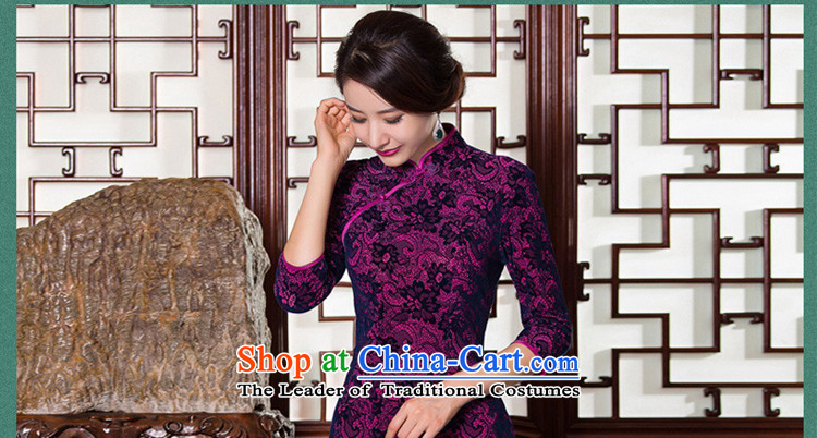 Ink 歆 1644-1911 2015 new qipao kwan chiu replacing retro style in the mother of older qipao cuff velvet cheongsam dress QD097-99 GREEN M picture, prices, brand platters! The elections are supplied in the national character of distribution, so action, buy now enjoy more preferential! As soon as possible.