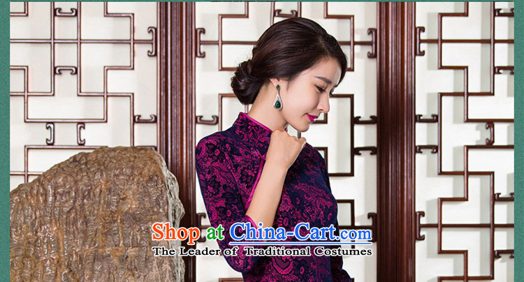 Ink 歆 1644-1911 2015 new qipao kwan chiu replacing retro style in the mother of older qipao cuff velvet cheongsam dress QD097-99 GREEN M picture, prices, brand platters! The elections are supplied in the national character of distribution, so action, buy now enjoy more preferential! As soon as possible.