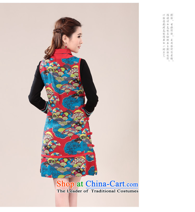 Ancient Evelyn, ethnic women's dresses 2015 Summer new cotton linen china wind Chinese cheongsam dress short skirt vest red dress 2XL Photo, prices, brand platters! The elections are supplied in the national character of distribution, so action, buy now enjoy more preferential! As soon as possible.
