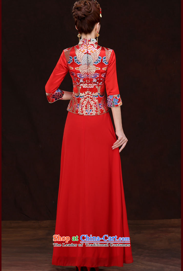 The Syrian brides bows service hour autumn 2015 new marriage women retro cheongsam dress wedding dress Soo-wo service use red L pictures to the dragon, prices, brand platters! The elections are supplied in the national character of distribution, so action, buy now enjoy more preferential! As soon as possible.