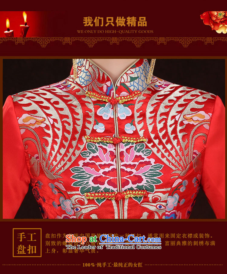 The Syrian brides bows service hour autumn 2015 new marriage women retro cheongsam dress wedding dress Soo-wo service use red L pictures to the dragon, prices, brand platters! The elections are supplied in the national character of distribution, so action, buy now enjoy more preferential! As soon as possible.