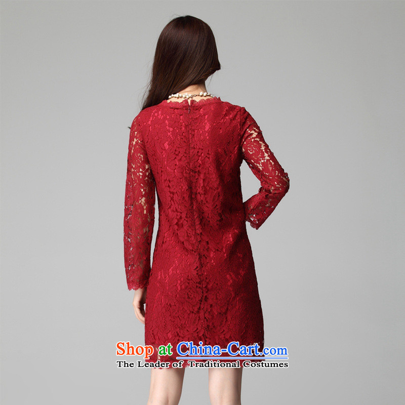 Load New autumn 2015 to xl thick MM lace Sau San dresses wedding dress XXL, red card Shan (KASHAN.JJ CHRISTMASTIME) , , , shopping on the Internet