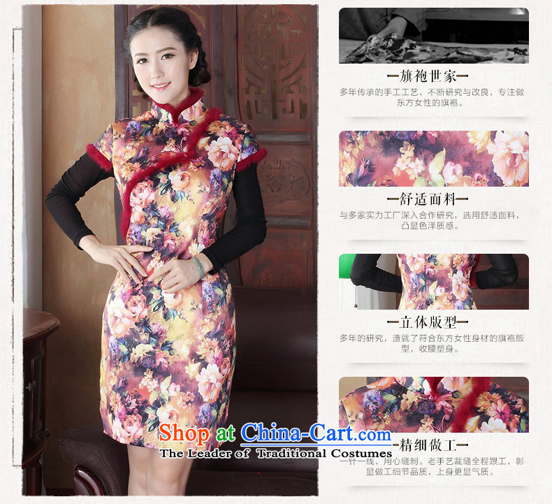 Yuan of flower new cheongsam dress whispering Stylish retro improved cheongsam dress gross for warm thick, Choo replacing female Y3127 qipao suit XXL picture, prices, brand platters! The elections are supplied in the national character of distribution, so action, buy now enjoy more preferential! As soon as possible.
