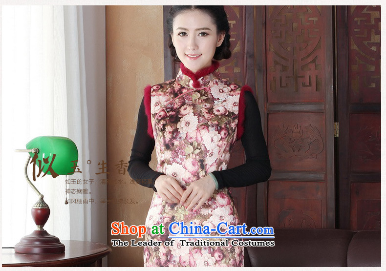 Yuan of Flower City 2015 folder of the dumping cotton cheongsam dress retro cheongsam dress Fall/Winter Collections thick robe improved qipao gross for warm color picture Y3126 XXXL (ii) Picture, prices, brand platters! The elections are supplied in the national character of distribution, so action, buy now enjoy more preferential! As soon as possible.