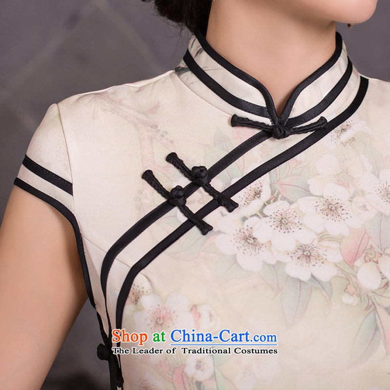 The ink from the light of long qipao 歆 fall inside the new Sau San elegant qipao gown Stylish retro Ms. cheongsam dress QD278 Picture Color Ink (MOXIN 歆, L) , , , shopping on the Internet