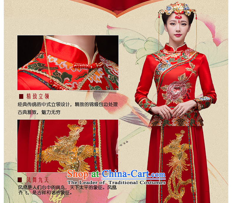 The bride-soo Wo Service bridal dresses Soo-load wo costume kimono bride wedding dress Chinese style wedding services marriage qipao toasting champagne bows services red , prices, picture XL brand platters! The elections are supplied in the national character of distribution, so action, buy now enjoy more preferential! As soon as possible.