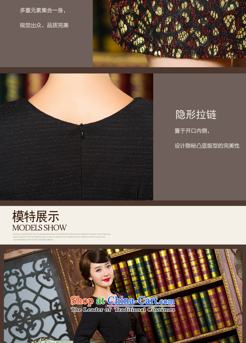 Eason Chan point cheongsam dress 2015 Autumn false two kits and stylish with short of mother improved long-sleeved Sau San everyday dress B XXXL picture, prices, brand platters! The elections are supplied in the national character of distribution, so action, buy now enjoy more preferential! As soon as possible.