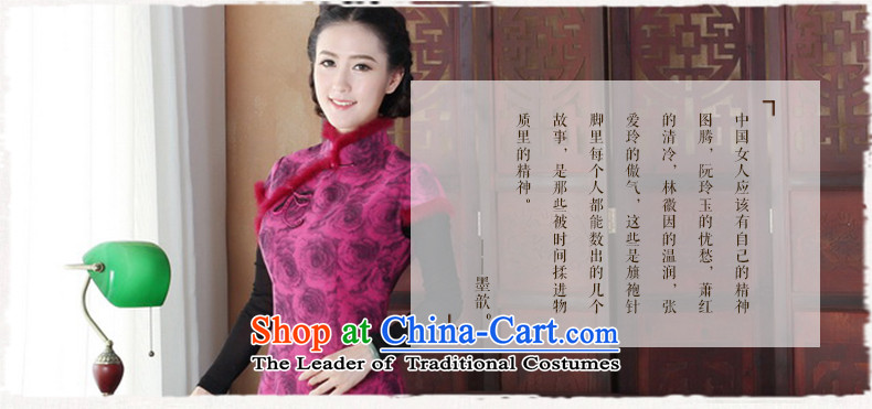The first snow cotton folder 歆 cheongsam with gross for the autumn of warm robe cheongsam dress, Stylish retro improved cheongsam dress Y2051 AUBERGINE M picture, prices, brand platters! The elections are supplied in the national character of distribution, so action, buy now enjoy more preferential! As soon as possible.