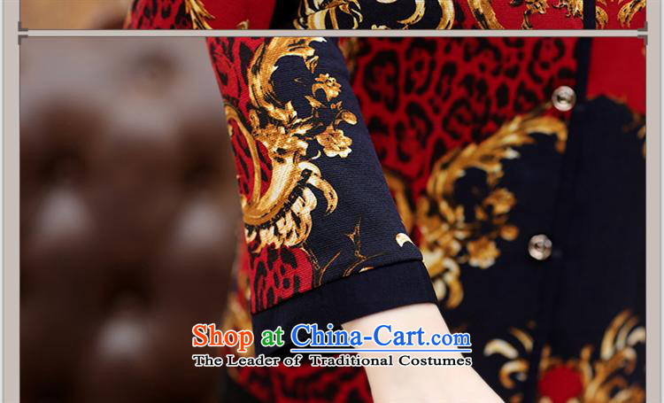 The Black Butterfly older female long-sleeved shirt autumn 2015 Stamp Pack China wind load middle-aged moms shirt Red 4XL pictures President, prices, brand platters! The elections are supplied in the national character of distribution, so action, buy now enjoy more preferential! As soon as possible.