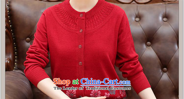 The elderly in The Black Butterfly female autumn woolen sweater cardigan large graphics thin mother Knitted Shirt Cardigan Red L picture, prices, brand platters! The elections are supplied in the national character of distribution, so action, buy now enjoy more preferential! As soon as possible.