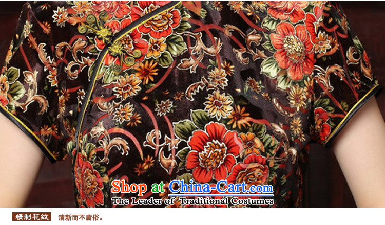 The print image autumn 2015 Kim 歆 scouring pads improved load mother load autumn qipao cheongsam dress in the retro look older cheongsam dress Y3118 picture color pictures, prices, XL brand platters! The elections are supplied in the national character of distribution, so action, buy now enjoy more preferential! As soon as possible.