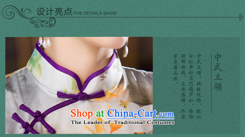 The cross-century in 2015 ink Elizabeth cuff cheongsam with Stylish retro-chiu improved cheongsam dress new ink stamp cheongsam dress QD279 picture color L photo, prices, brand platters! The elections are supplied in the national character of distribution, so action, buy now enjoy more preferential! As soon as possible.