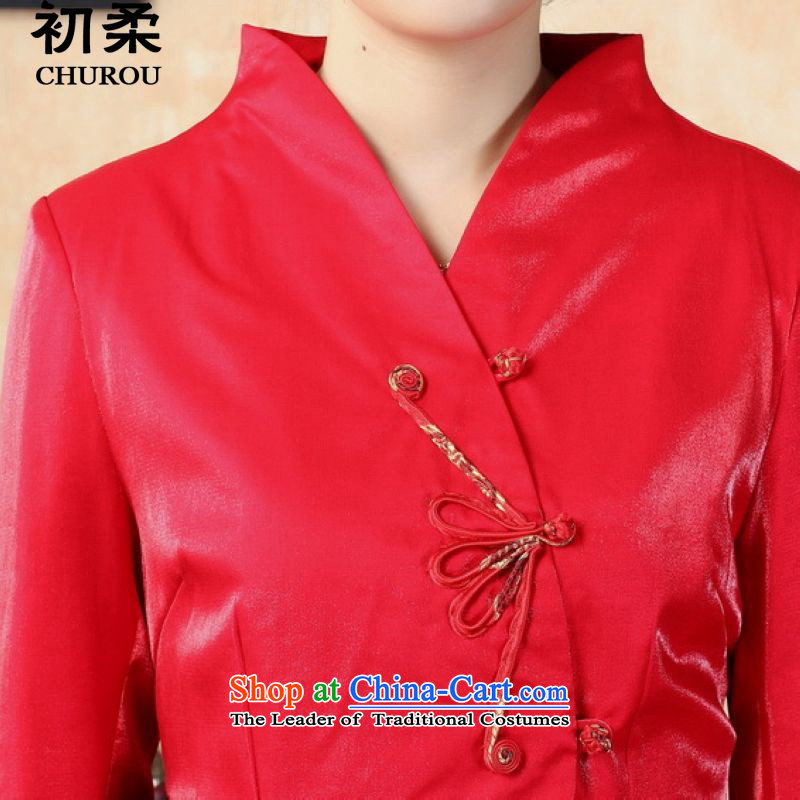 The early autumn 2015, Sophie women of ethnic Chinese, Sau San Tong boxed long-sleeved video thin cheongsam dress shirt autumn female qipao XXL, red T-shirt early Sophie , , , shopping on the Internet