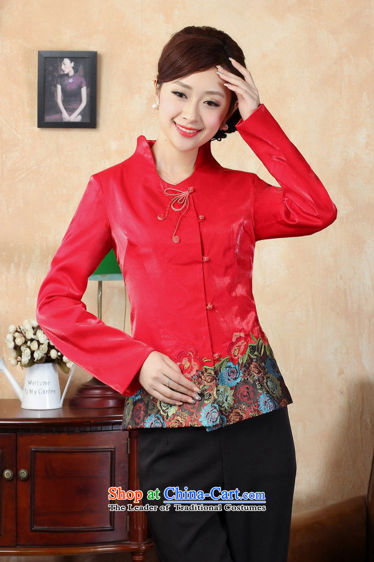 The early autumn 2015, Sophie women of ethnic Chinese, Sau San Tong replacing elegant qipao long-sleeved shirt with female red T-shirt qipao autumn XXL picture, prices, brand platters! The elections are supplied in the national character of distribution, so action, buy now enjoy more preferential! As soon as possible.