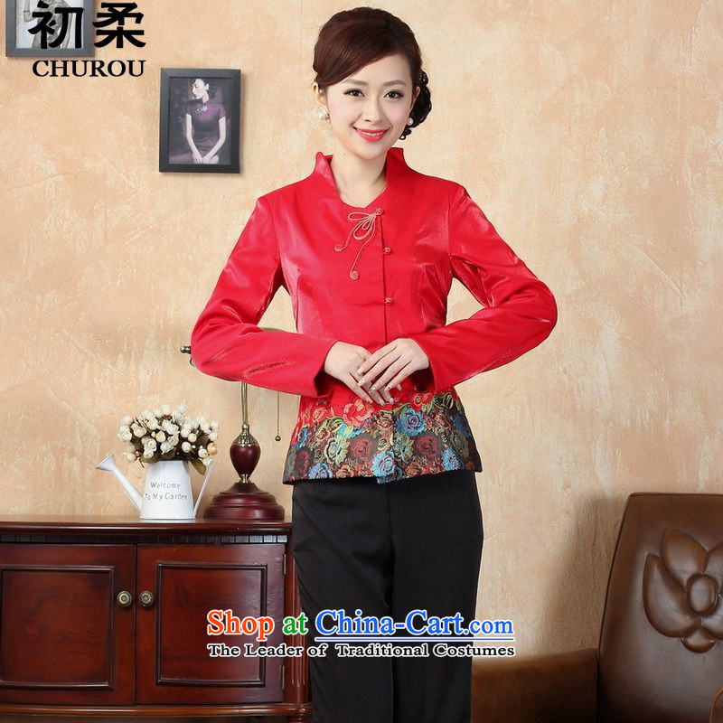 The early autumn 2015, Sophie women of ethnic Chinese, Sau San Tong replacing elegant qipao long-sleeved shirt with female red T-shirt qipao fall early XXL, Sophie , , , shopping on the Internet