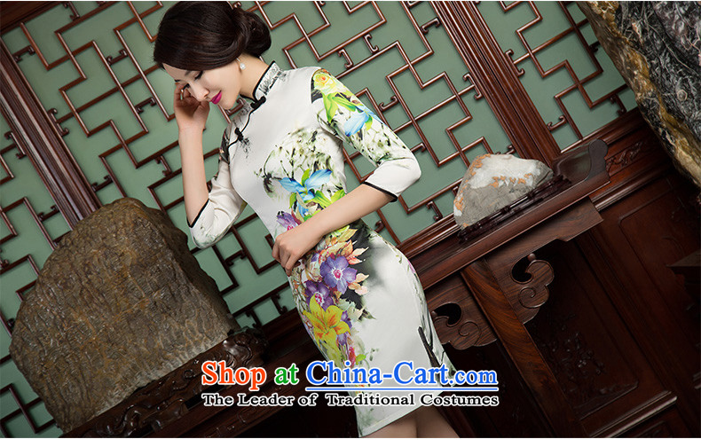 The cross-sa 2015 7-gel sleeves double improved cheongsam with retro style qipao autumn skirt new ethnic women SZ3C001 picture color L photo, prices, brand platters! The elections are supplied in the national character of distribution, so action, buy now enjoy more preferential! As soon as possible.