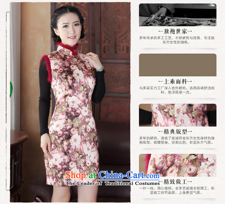 The Winter 2015 retro valin 歆 cheongsam dress Warm for gross cotton cheongsam dress Ms. Clip Fall/Winter Collections thick robe improved picture color 1 Y3126 QIPAO XXL picture, prices, brand platters! The elections are supplied in the national character of distribution, so action, buy now enjoy more preferential! As soon as possible.