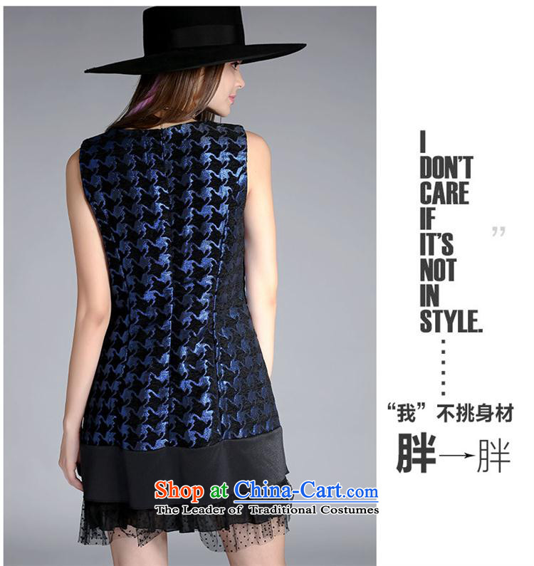 Mano-hwan's autumn 2015 new sleeveless dresses western jacquard chidori grid stitching lace sleeveless dresses 8118 Black Silver 5XL picture, prices, brand platters! The elections are supplied in the national character of distribution, so action, buy now enjoy more preferential! As soon as possible.