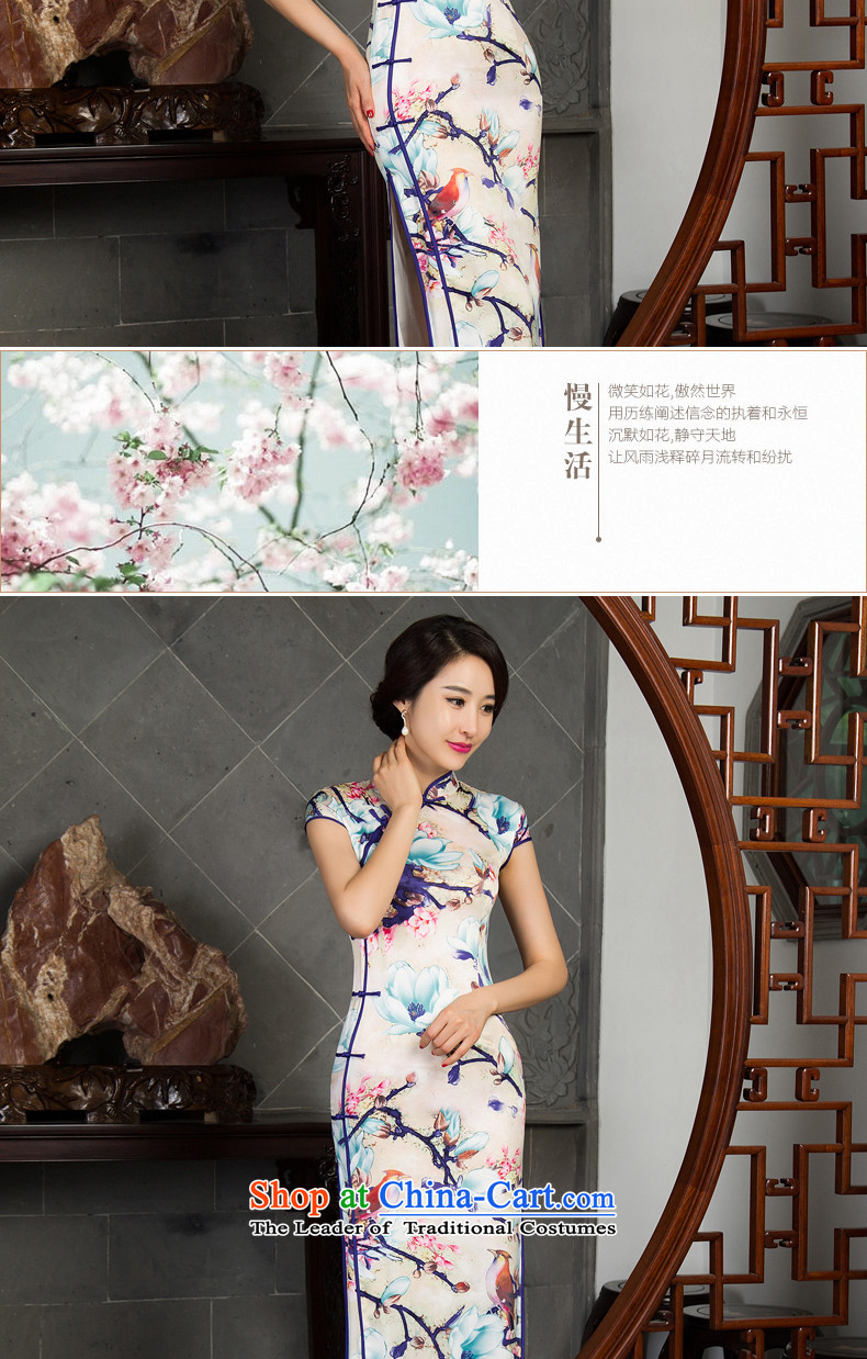 Load New autumn 2015 cheongsam dress retro improvement cuff qipao upscale Silk Cheongsam wedding dresses autumn scent M picture, prices, brand platters! The elections are supplied in the national character of distribution, so action, buy now enjoy more preferential! As soon as possible.