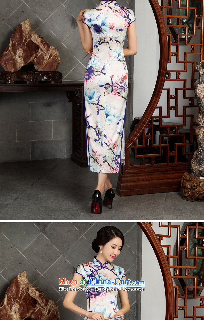 Load New autumn 2015 cheongsam dress retro improvement cuff qipao upscale Silk Cheongsam wedding dresses autumn scent M picture, prices, brand platters! The elections are supplied in the national character of distribution, so action, buy now enjoy more preferential! As soon as possible.