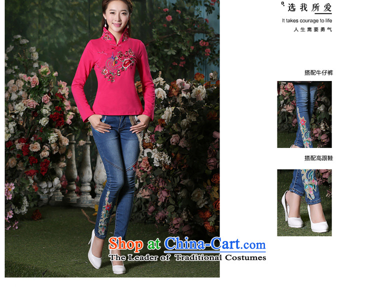 The pro-am 2015 Autumn new women's long-sleeved T-shirt qipao cotton Chinese daily improved Han-tang gown of ethnic better Red 2XL Photo, prices, brand platters! The elections are supplied in the national character of distribution, so action, buy now enjoy more preferential! As soon as possible.