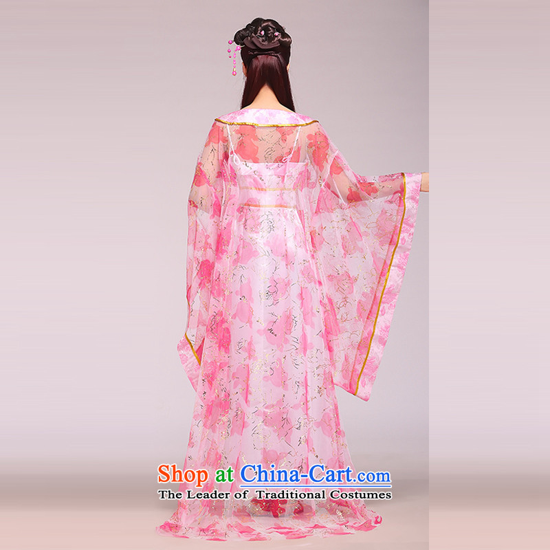 Time Syrian costume clothing fairies skirt Han-female receptivity to the Tang dynasty princess stage performances with Gwi-serving a seven-Gwi-loaded guzheng fairies will toner yarn white dress code for both floor 160-175cm, time Syrian shopping on the In
