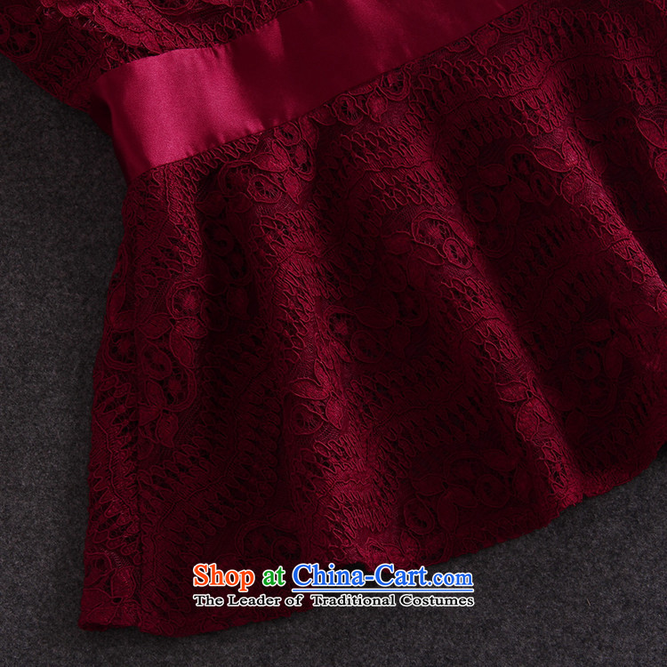Install the latest Autumn 2015 Hami, Western women Lace Embroidery + long-sleeved T-shirt billowy flounces dresses two kits wine red L picture, prices, brand platters! The elections are supplied in the national character of distribution, so action, buy now enjoy more preferential! As soon as possible.