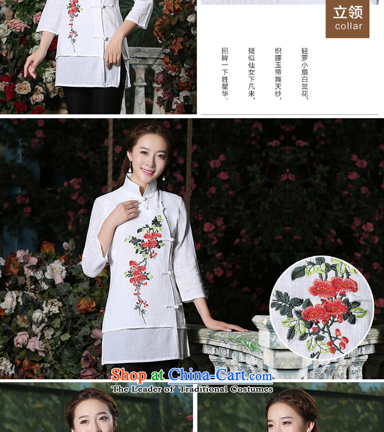 Ms. Tang dynasty morning PRO-Pack 2015 new autumn day-to improve the short period of time for women cotton shirt female Chinese qipao white are code pictures, prices, brand platters! The elections are supplied in the national character of distribution, so action, buy now enjoy more preferential! As soon as possible.
