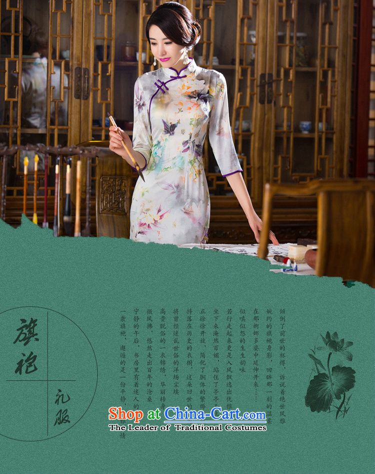 Find Sophie Autumn Women's clothes retro Chinese improved Mock-neck 7 cuff cheongsam dress Silk Cheongsam short as shown in figure ) color pictures, prices, 2XL brand platters! The elections are supplied in the national character of distribution, so action, buy now enjoy more preferential! As soon as possible.
