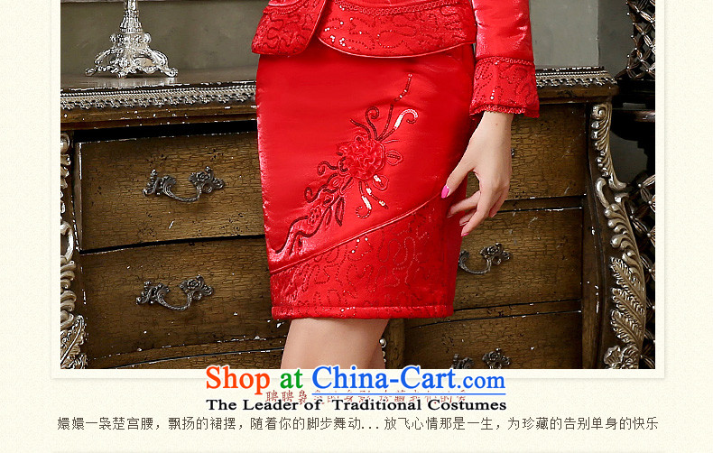 Cotton qipao bride toasting champagne tslyzm Service, 2015 autumn and winter new gross for thick red kit package and the lift mast to Sau San video thin red XXXL short skirts picture, prices, brand platters! The elections are supplied in the national character of distribution, so action, buy now enjoy more preferential! As soon as possible.