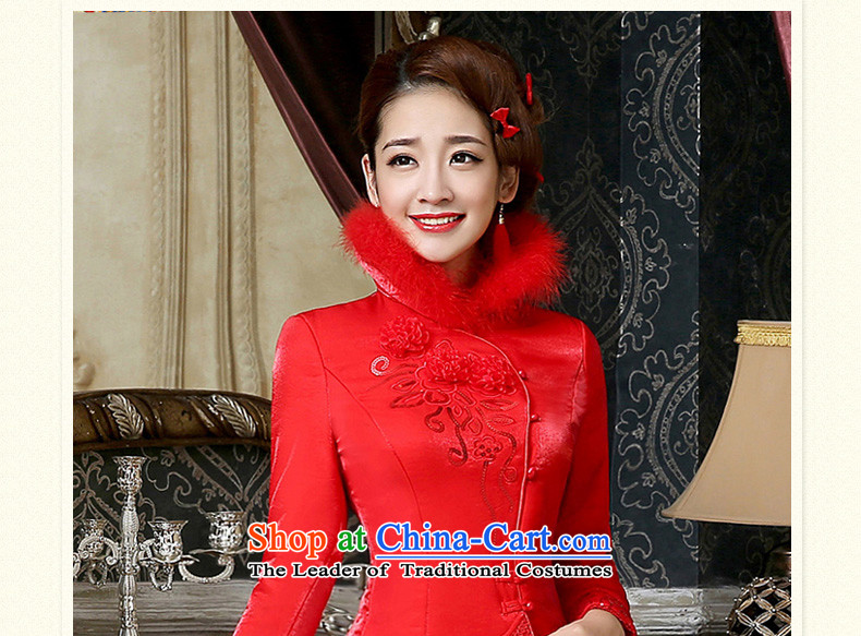Cotton qipao bride toasting champagne tslyzm Service, 2015 autumn and winter new gross for thick red kit package and the lift mast to Sau San video thin red XXXL short skirts picture, prices, brand platters! The elections are supplied in the national character of distribution, so action, buy now enjoy more preferential! As soon as possible.