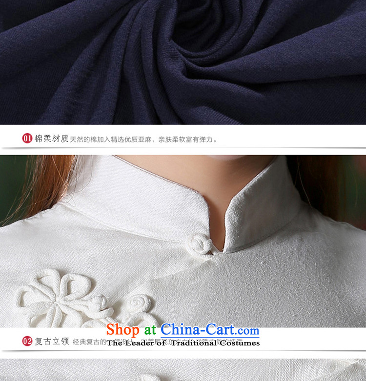 At 2015 new pro-Fall/Winter Collections of nostalgia for the improvement in the day-to-day long cotton linen dresses female qipao shirt shirt 2XL Photo, prices, brand platters! The elections are supplied in the national character of distribution, so action, buy now enjoy more preferential! As soon as possible.