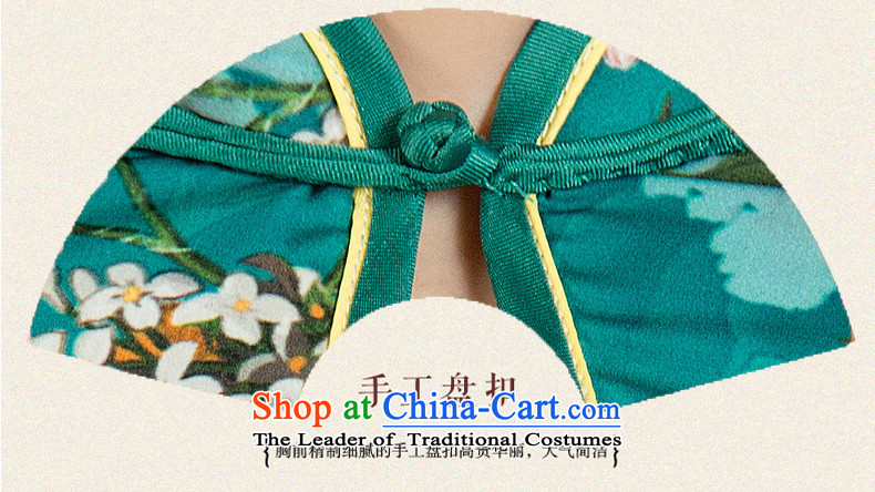 The cross-sa-gye 2015 Long New Stylish retro style qipao and improved in the autumn of qipao cheongsam dress Ms. long gown m11033 qipao green XL Photo, prices, brand platters! The elections are supplied in the national character of distribution, so action, buy now enjoy more preferential! As soon as possible.