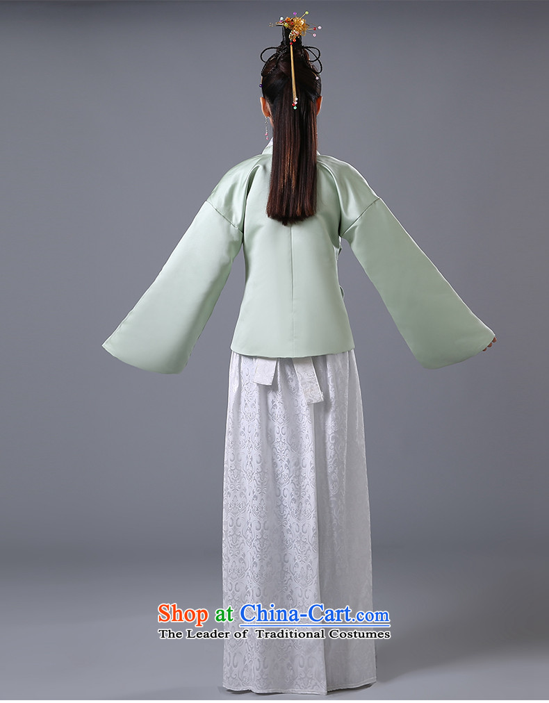 The Autumn and Winter Han-costume female plain Han-second track civil teahouse restaurants videos stage costumes princess national costume will light green and white dress code for both floor 160-175cm picture, prices, brand platters! The elections are supplied in the national character of distribution, so action, buy now enjoy more preferential! As soon as possible.
