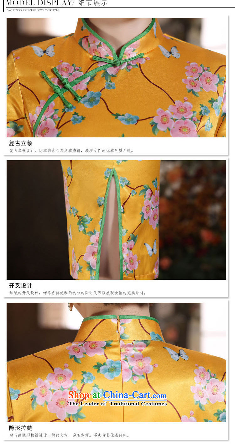 Gigi Lai Hung daily improvement of Sau San collar in cuff silk short of Sau San opened fork qipao dresses company banquet Gala Evening Dress Wong Tai Hua XXL picture, prices, brand platters! The elections are supplied in the national character of distribution, so action, buy now enjoy more preferential! As soon as possible.