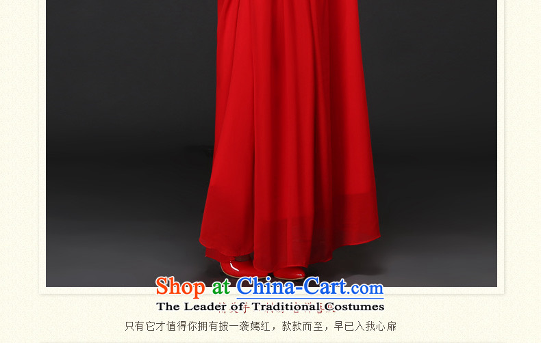 In cuff cheongsam dress tslyzm bows serving long 2015 new stylish autumn and winter bride red collar long-sleeved-soo marriage kimono red S picture, prices, brand platters! The elections are supplied in the national character of distribution, so action, buy now enjoy more preferential! As soon as possible.