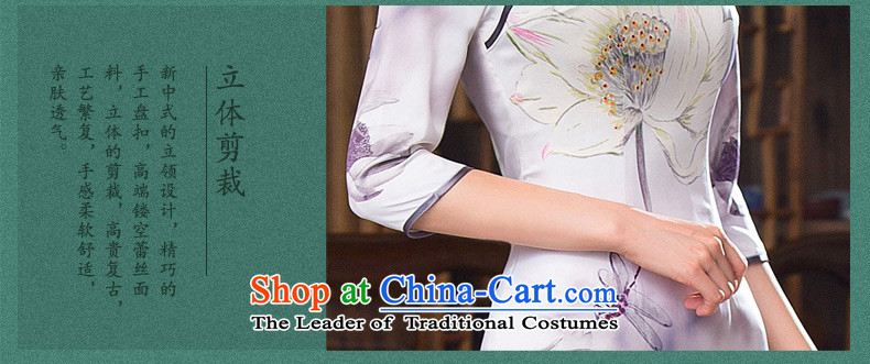 The cheer her paintings in the Animation 2015 cheongsam dress new 7 cuff double in the autumn of qipao long gown Q280 retro qipao ink color pictures, prices, 2XL brand platters! The elections are supplied in the national character of distribution, so action, buy now enjoy more preferential! As soon as possible.