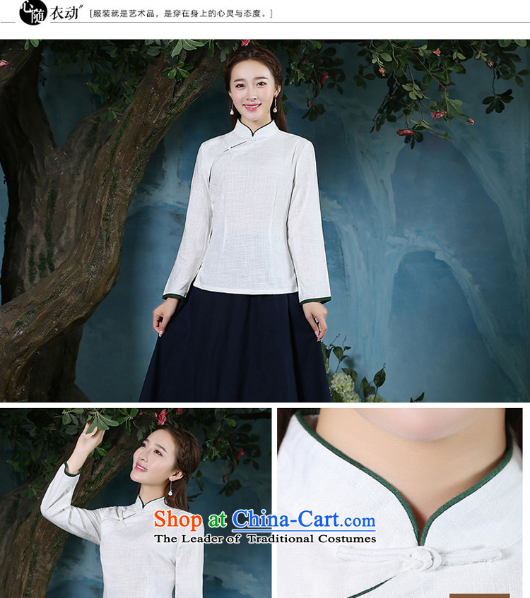The pro-am cotton linen clothes 2015 new qipao Ms. Fall/Winter Collections daily Tang dynasty improved stylish long-sleeved shirt dresses 2XL Photo, prices, brand platters! The elections are supplied in the national character of distribution, so action, buy now enjoy more preferential! As soon as possible.