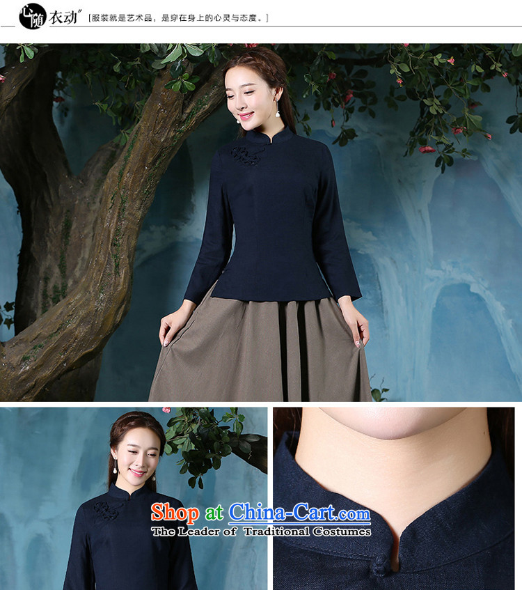 At 2015 new pro-summer daily improved stylish short-sleeved cotton linen dresses Chinese qipao shirt shirts female retro +MQ31 card its long skirt S picture, prices, brand platters! The elections are supplied in the national character of distribution, so action, buy now enjoy more preferential! As soon as possible.