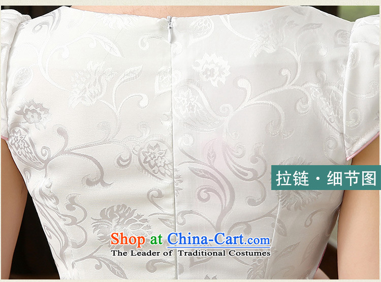 Stephen micro-ching improved daily dress annual stylish cheongsam dress retro improved Sau San elegant qipao cherry blossoms, Ms. Short Green M picture, prices, brand platters! The elections are supplied in the national character of distribution, so action, buy now enjoy more preferential! As soon as possible.