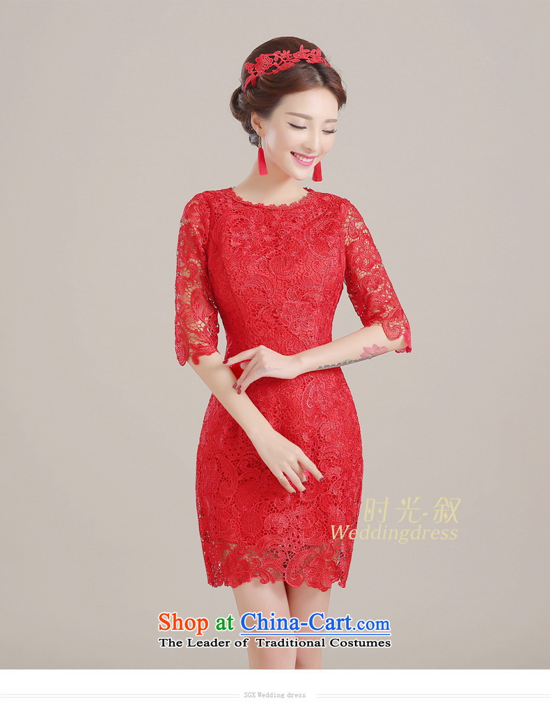 The Syrian wedding bows service hour brides fall 2015 new red qipao in cuff Wedding Dress Short of female red S pictures, Sau San price, brand platters! The elections are supplied in the national character of distribution, so action, buy now enjoy more preferential! As soon as possible.